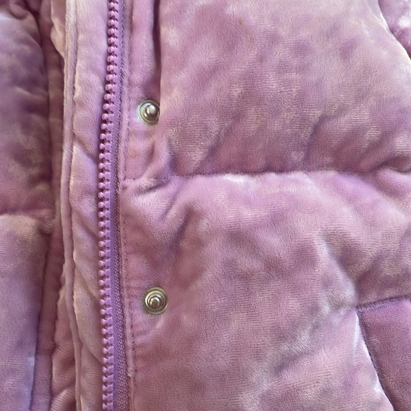 Light Purple Velvet Puffy Coat - Picture 2 of 5